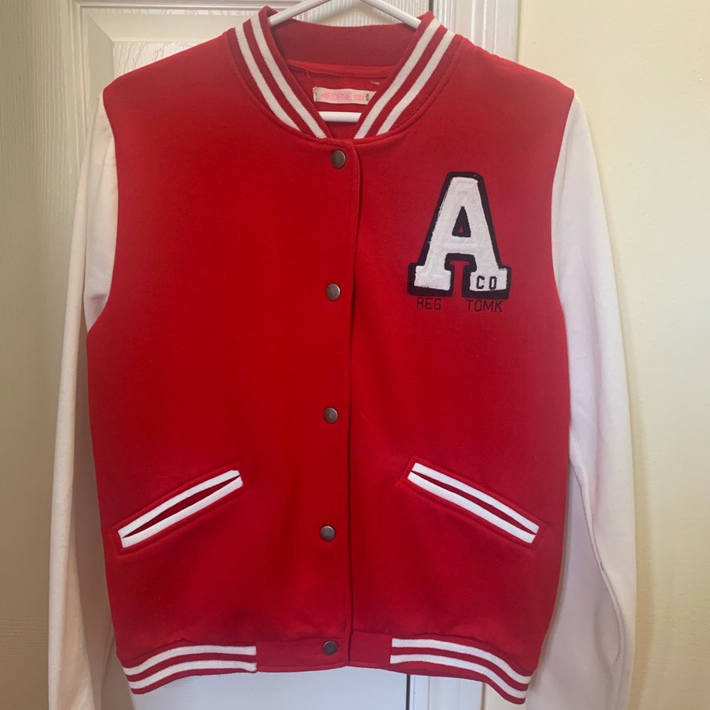 Red Women’s Baseball Style Sweater